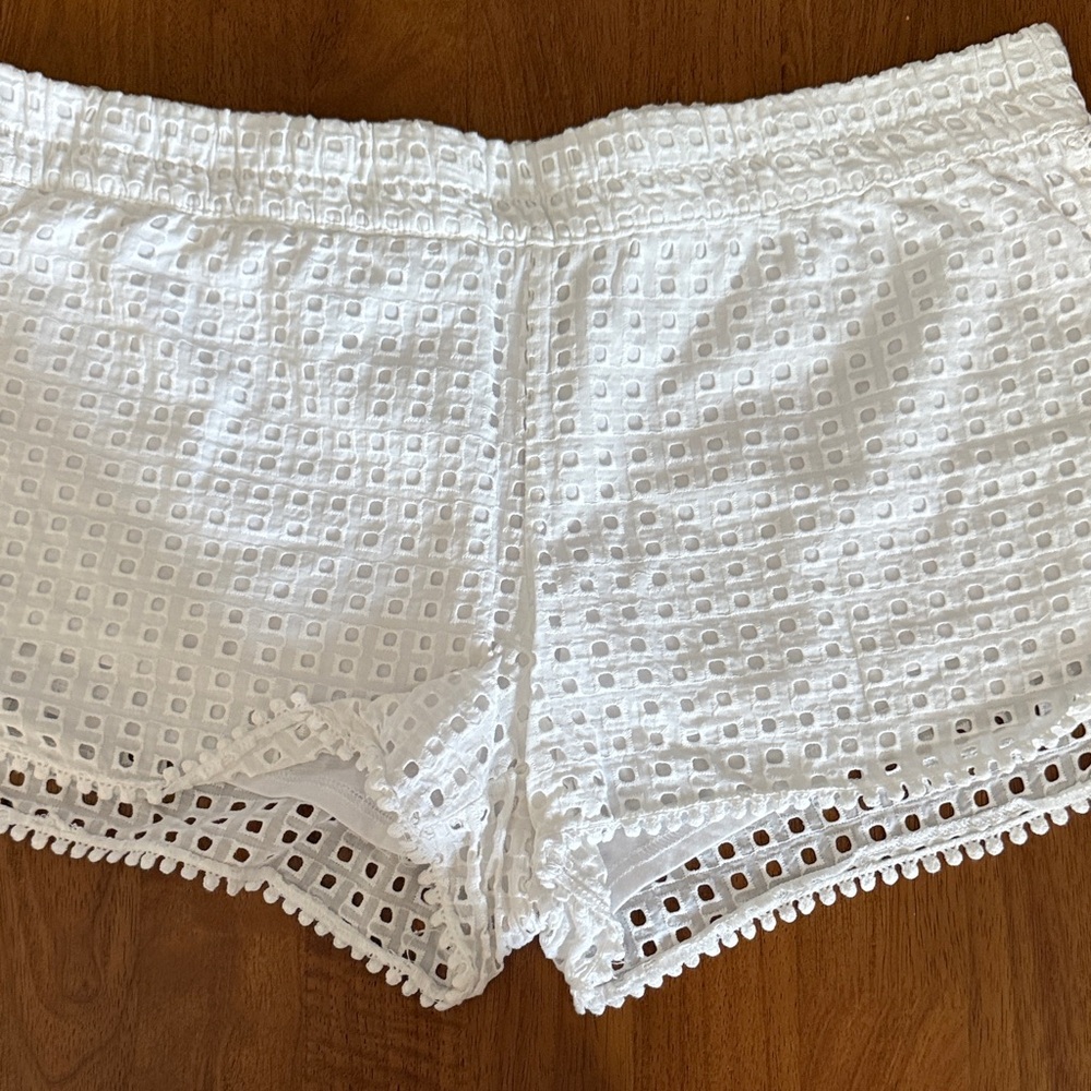 Lilly Pulitzer White Eyelet Shorts